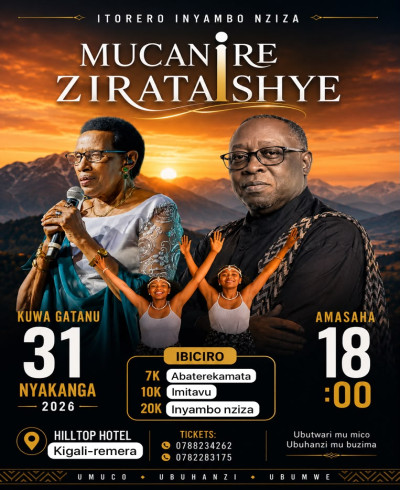 ITORERO INYAMBO NZIZA You are warmly invited to a vibrant Traditional Cultural Event!  Join us as we celebrate our rich culture with traditional dance, music, and unforgettable performances.  * Date: 31 July 2026 *  Venue: Hilltop Hotel & Country Clu